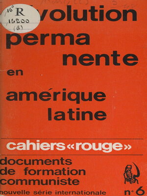 cover image of La révolution permanente en Amérique Latine